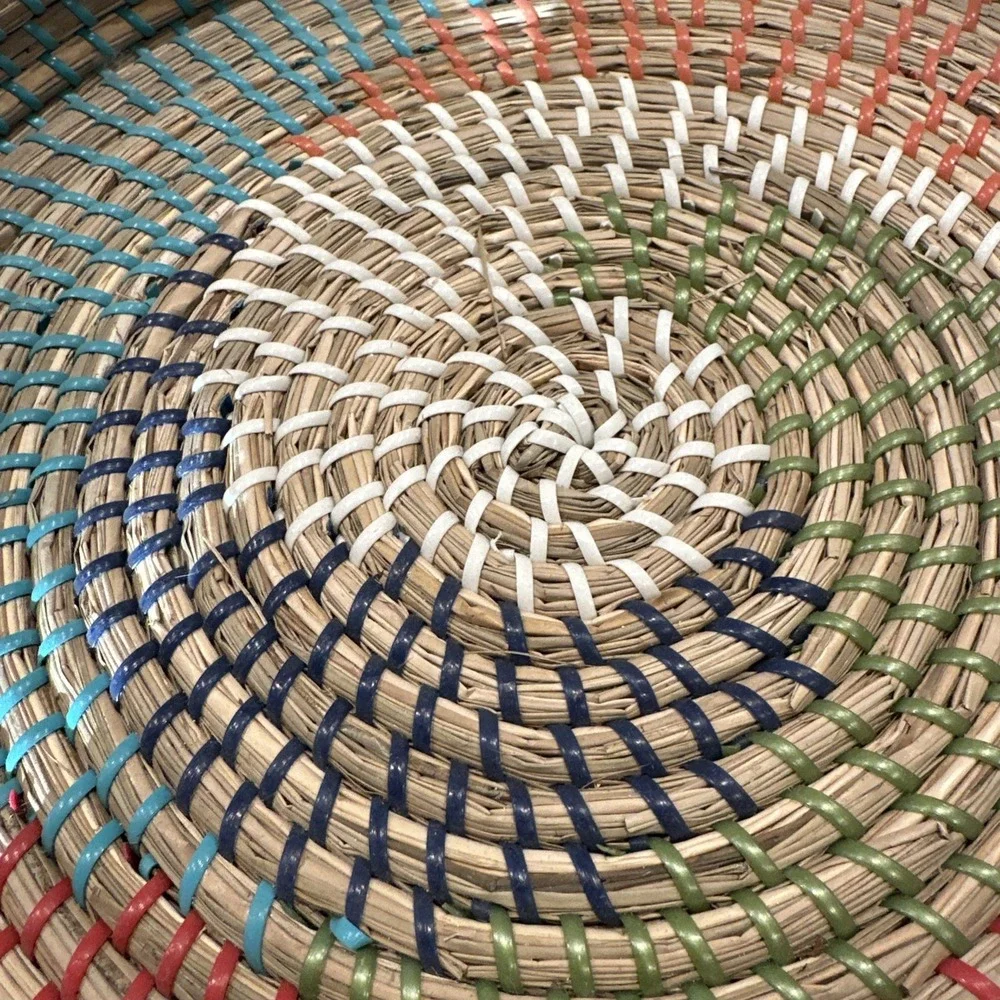 Woven Seagrass Basket With Handles 14